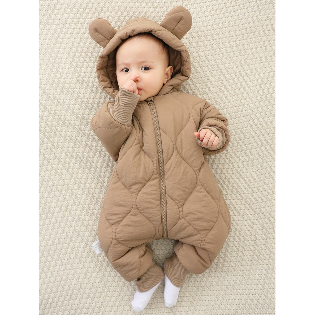Combinezon Iarna Bebelusi Flippy, Bumbac, Maro, 66 cm - Default Title (1) [ps:951f8684-8437-4730-8237-381258bbec29]