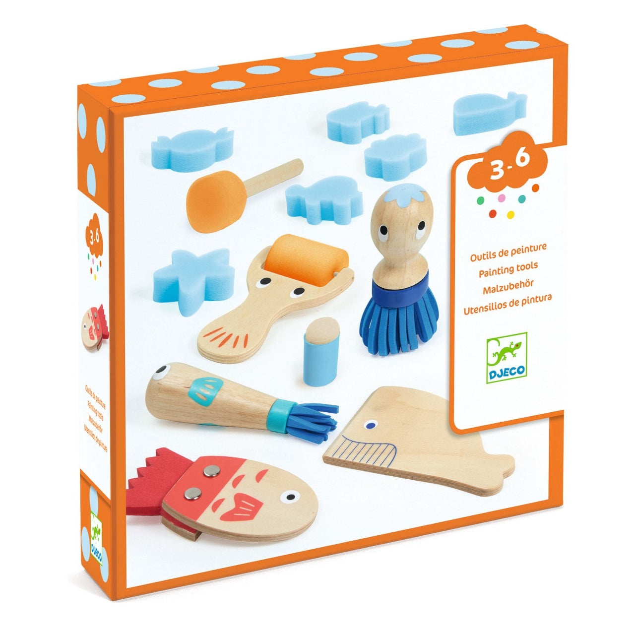 Set de instrumente pentru pictura creativa, Djeco - Imagine 1 [ps:54951604-6de4-428e-a57f-5a523cbc0461]