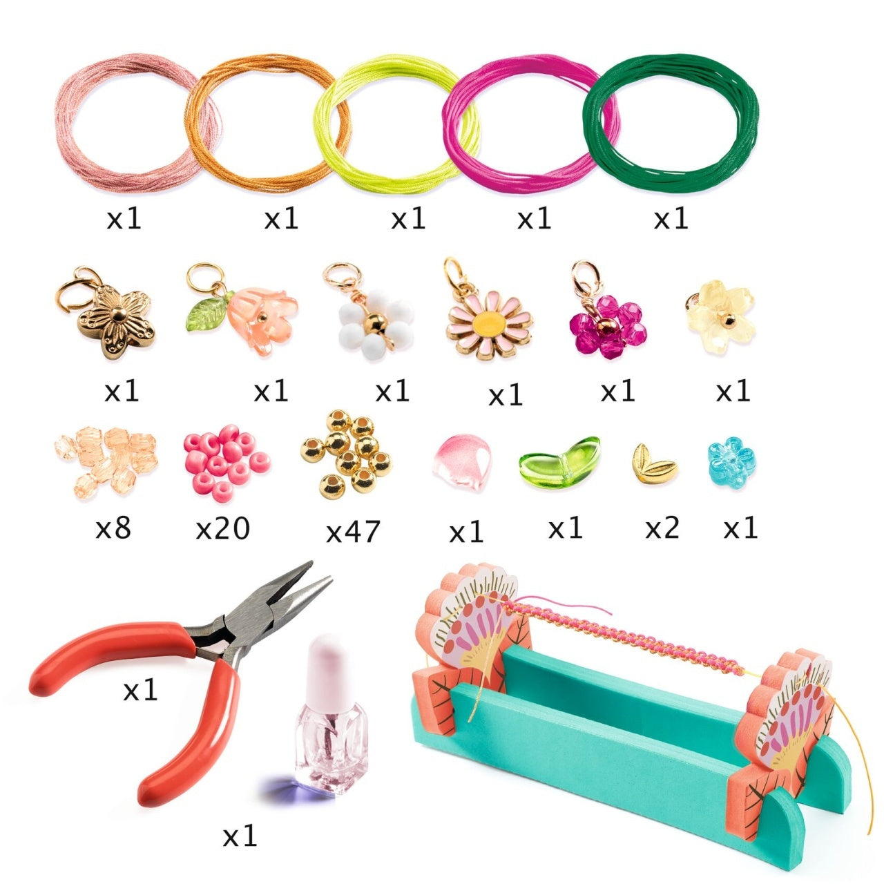 Kit Creativ Brățări Macrame Djeco - Set Bijuterii Copii - Default Title (1) [ps:9da8570d-b9bf-4318-acdd-d0da95a111e8]