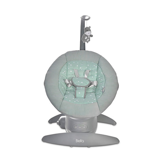 Leagăn Electric Rotativ Lorelli Bella, Grey Trees - Frosty Green Stars (1) [ps:041dbfb6-6fb8-4792-aa70-5d2515a4d6ed]