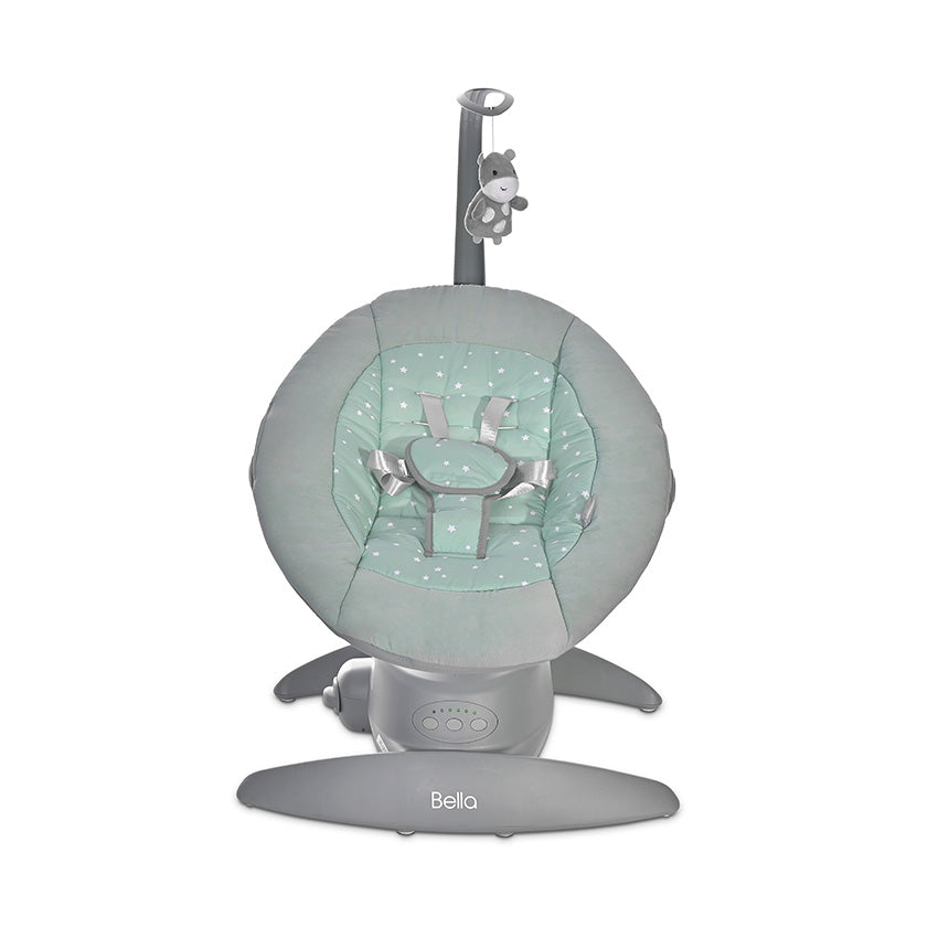 Leagăn Electric Rotativ Lorelli Bella, Grey Trees - Frosty Green Stars (1) [ps:041dbfb6-6fb8-4792-aa70-5d2515a4d6ed]