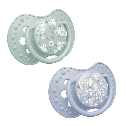Lovi Suzeta silicon Dynamic 3-6M 2 PCS Blossom blue- - Imagine 1 [ps:3def63d7-98c9-4ae7-83d9-e61501c865dc]