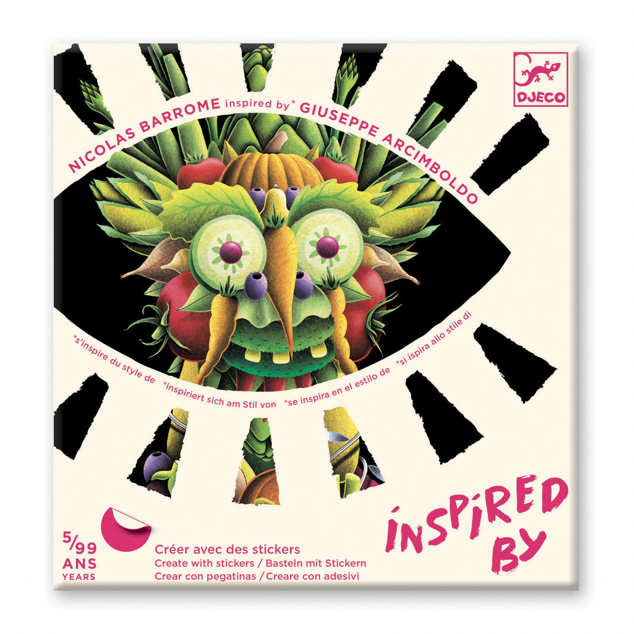 Atelier colaj Manierism Inspired by Arcimboldo, Djeco - Imagine 1 [ps:8b9436af-a31a-4881-8d6c-2aeafedb195b]