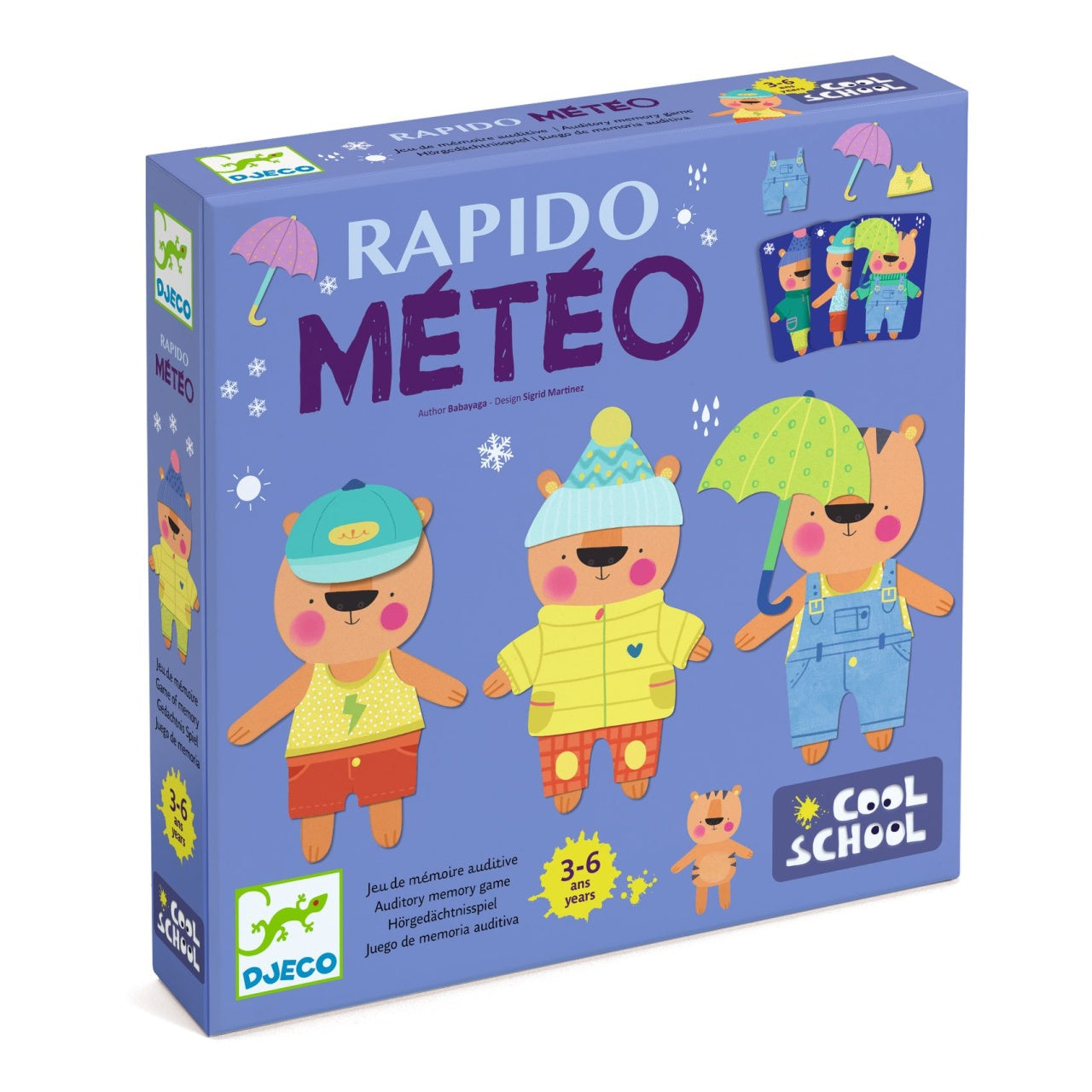 Joc de memorie Rapido Meteo, Djeco - Imagine 1 [ps:c8c87117-d2cd-488e-adf1-585798ba984a]