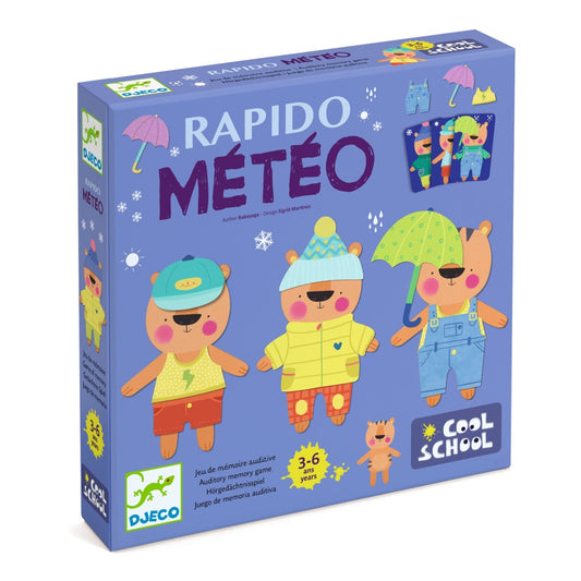 Joc de memorie Rapido Meteo, Djeco - Imagine 1 [ps:c8c87117-d2cd-488e-adf1-585798ba984a]