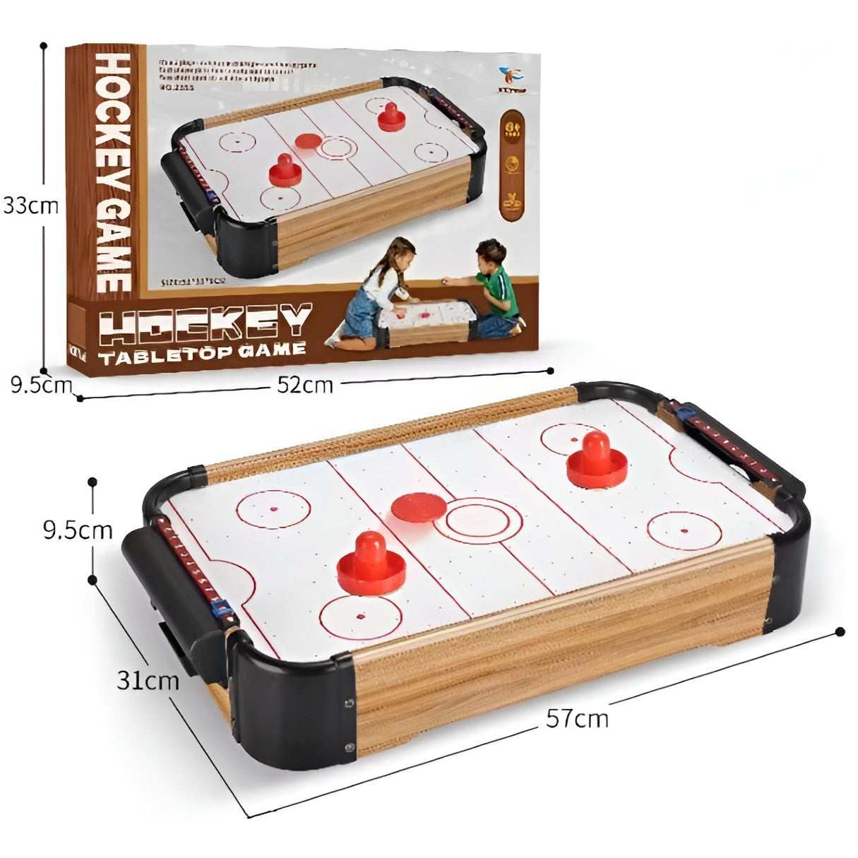 Masa Air Hockey Graffiti Flippy din Lemn, 57x31 cm, Maro - Default Title (1) [ps:34df44a9-e13c-407b-bb0c-94bb4b9de155]