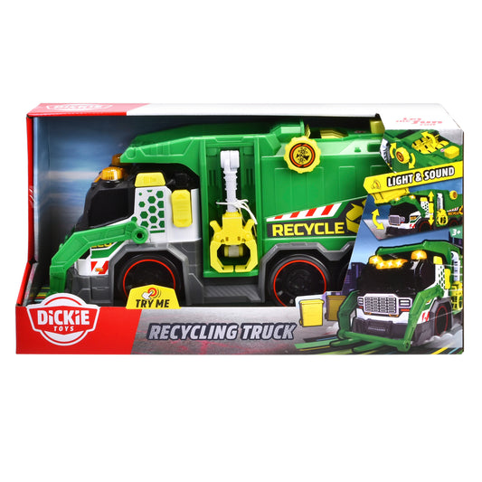 DICKIE TOYS CAMION DE RECICLARE CU LUMINI SI SUNETE 39CM - Imagine 1 [ps:dc1a39bc-c192-4469-9af9-247b6539531f]