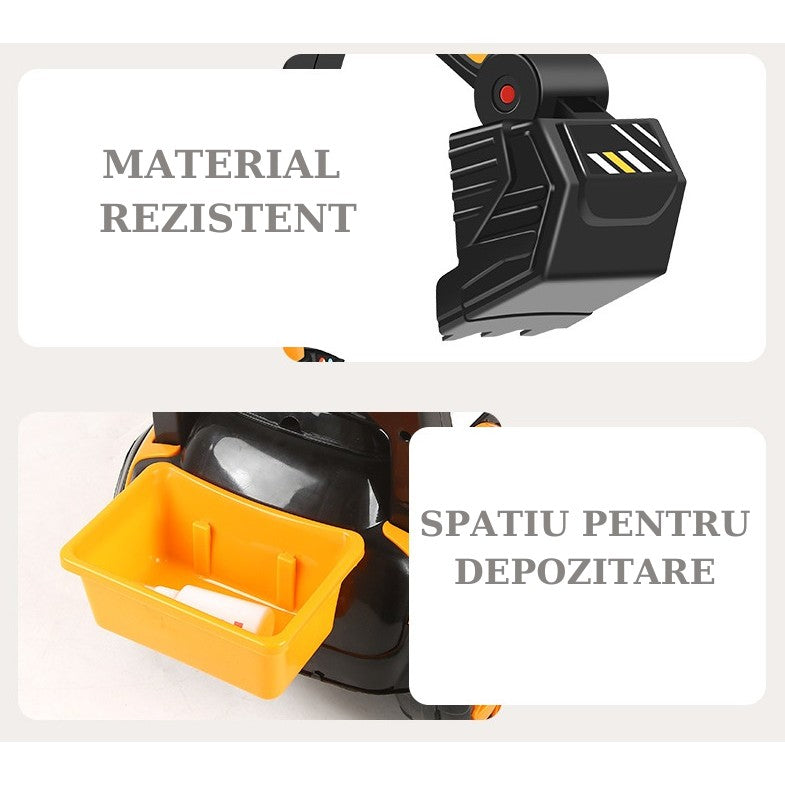 Mașinuță Electrică Excavator Flippy, Portocaliu, 2-7 Ani - Portocaliu (1) [ps:d2bb8037-1c1a-4141-9f37-a61ee50602c0]