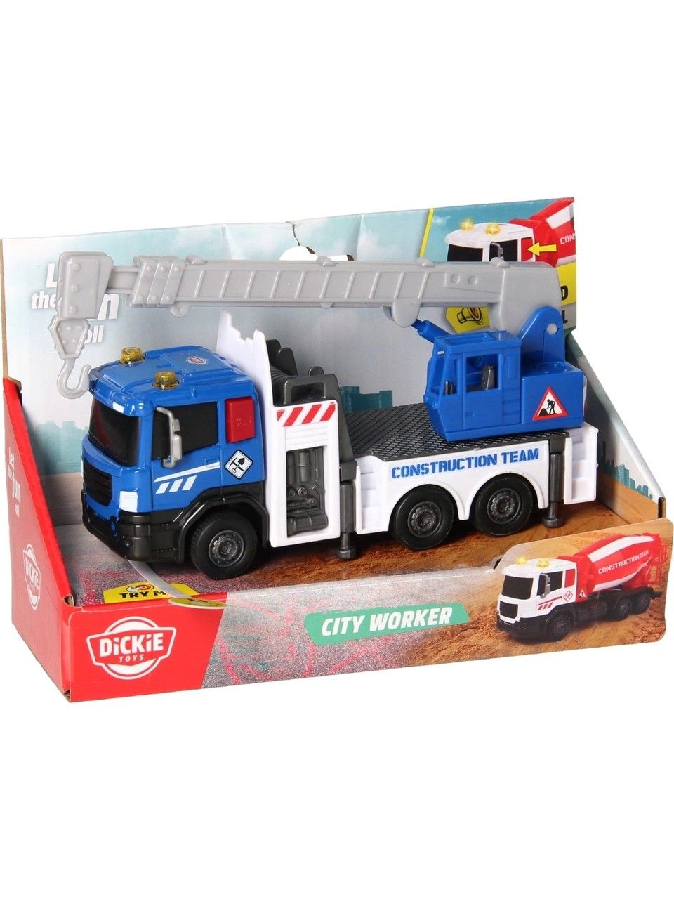 DICKIE TOYS CITY WORKER  VEHICUL DE CONSTRUCTII CU - Albastru [ps:ecd3f610-8c29-4bc7-a73d-f111f3ef8b03]
