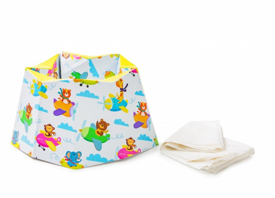 Olita pliabila/portabila pentru calatorie BabyJem Carton - Imagine 1
