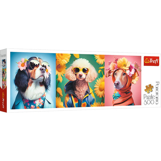 PUZZLE TREFL 500 PANORAMA SAPTAMANA MODEI CATEILOR - Imagine 1 [ps:1753d37e-c8d8-44dd-829b-05313ffada55]