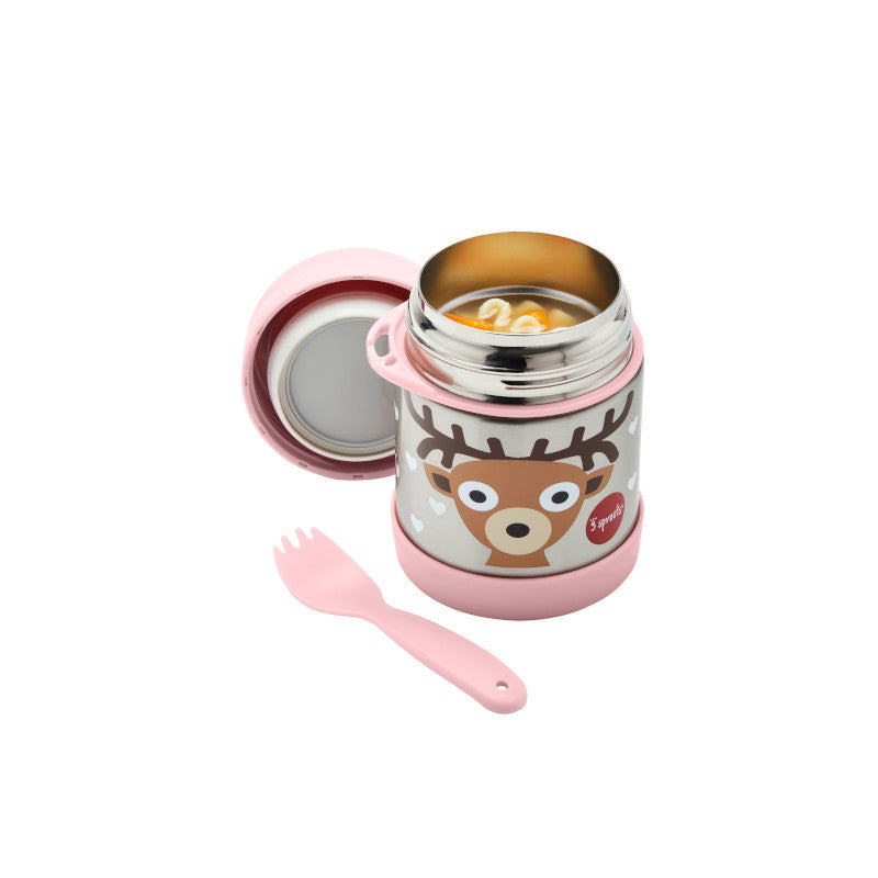 Cutie alimentara din inox cu lingura-furculita, - Imagine 1 [ps:d2963a8c-14e9-452e-949a-91e97b7722cf]