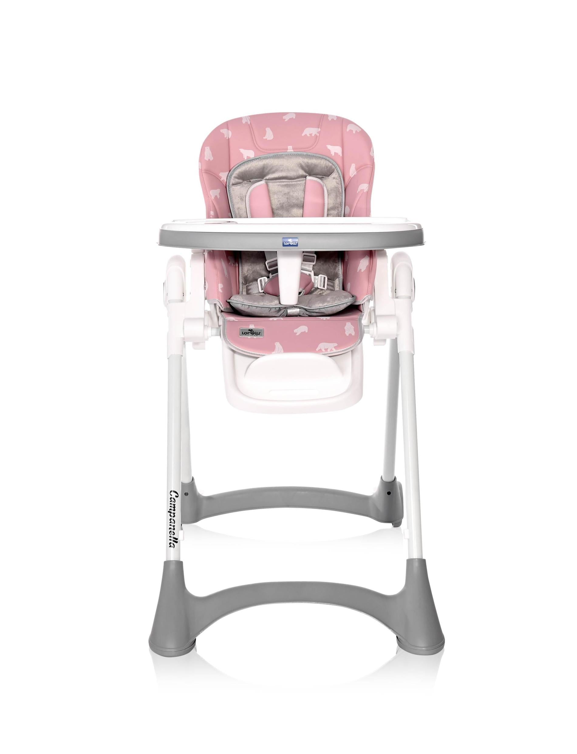 Scaun de Masă Lorelli Campanella, 6-36 luni, Grey Candy - Pink Bears (1) [ps:287bc600-37fc-4997-af3d-736634ff16ce]