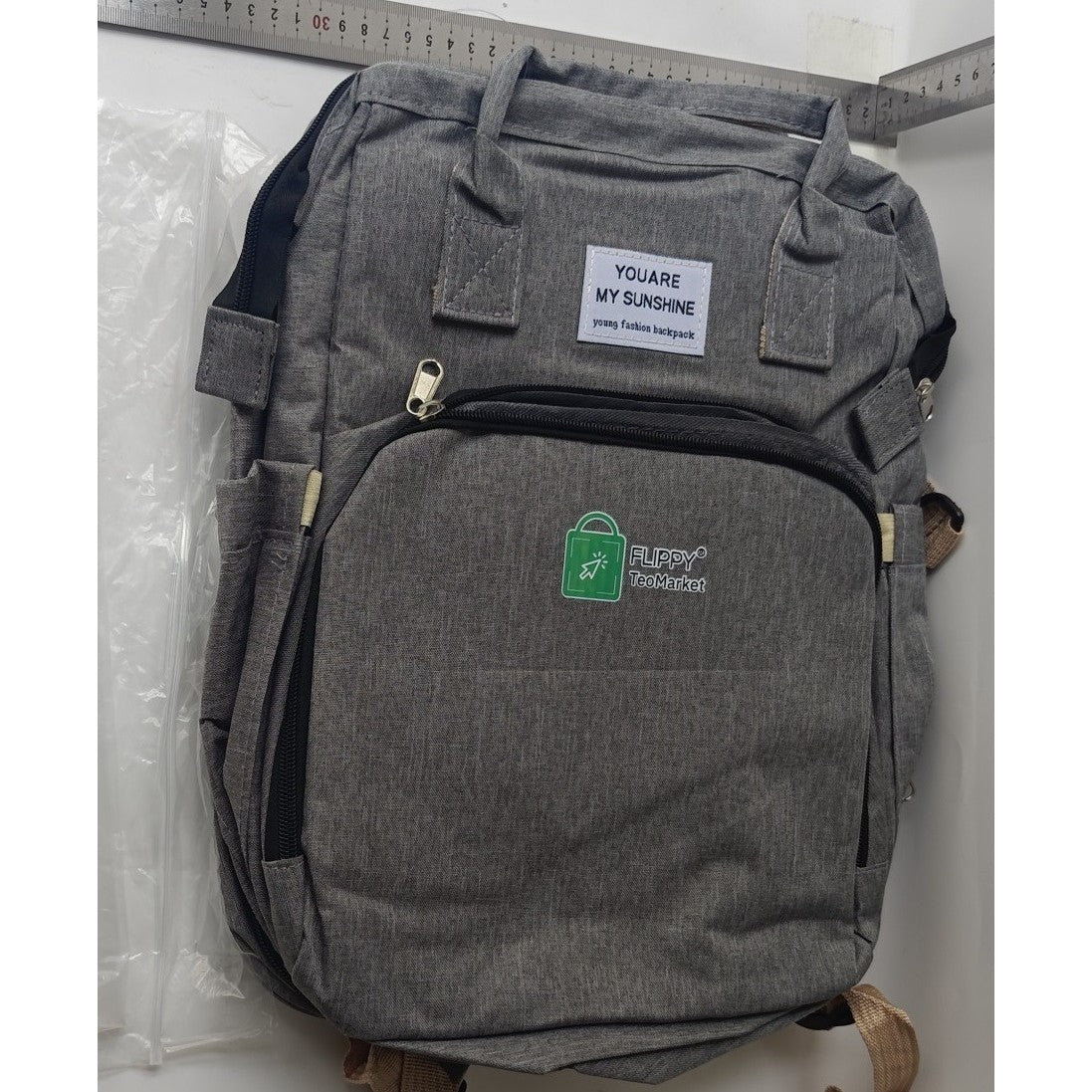 Rucsac Multifunctional Flippy cu Patut Pliabil | infant.ro - Gri (1) [ps:b8fea06b-4ee1-42b8-82e5-6d853371ee4d]