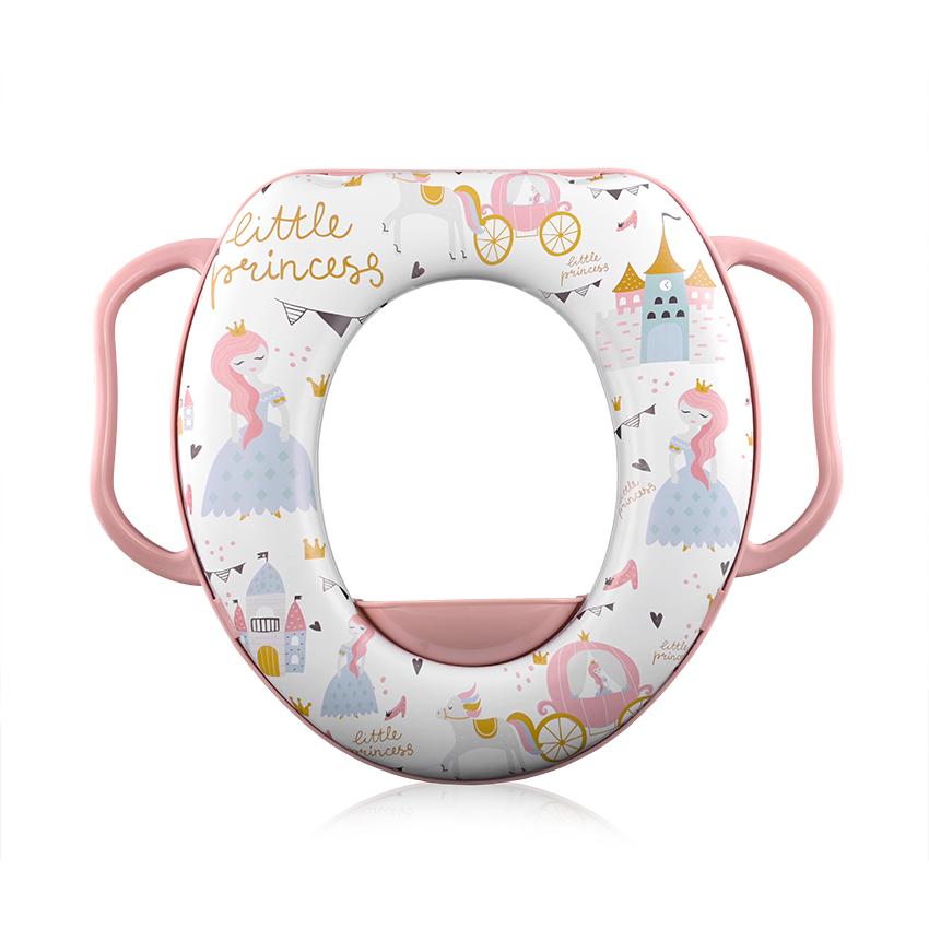 Reductor Toaletă Moale cu Manere Lorelli, Princess Pink - Princess pink (1) [ps:ff884918-5740-4720-9ef0-39728ad5e527]
