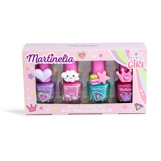 MARTINELIA SUPER GIRL SET 4 LACURI DE UNGHII SI INELE - Imagine 1 [ps:23f2835a-1cf5-41ab-91e1-982e40afe673]