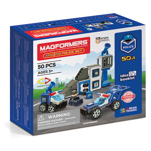 Set magnetic Magformers, Uimitorul set de politie Clicstoys - Imagine 1 [ps:10bb76a7-fc72-421c-961d-e1cf71881ebe]