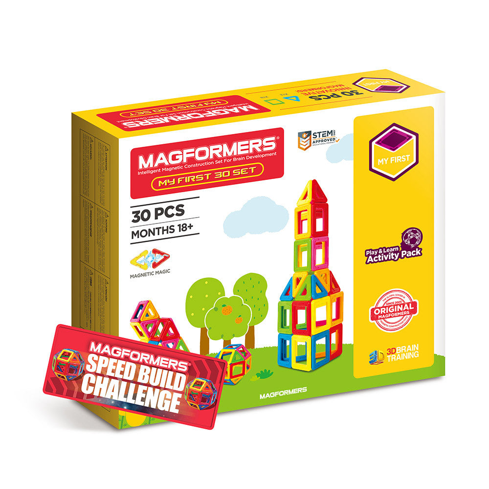 Set magnetic de construit- Set de baza Magformers, 30 - Imagine 1 [ps:e05a84aa-26b0-46a0-b7ac-4049fb3eff6b]