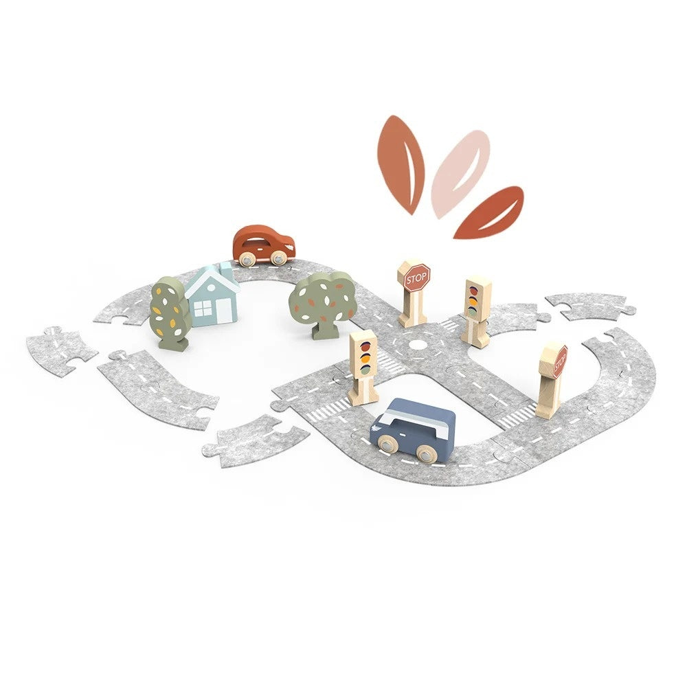 Puzzle cu pista din fetru si masinute, Speedy Monkey - Imagine 1 [ps:a2cd33fc-c927-4004-ad1a-b7cbb2d22619]
