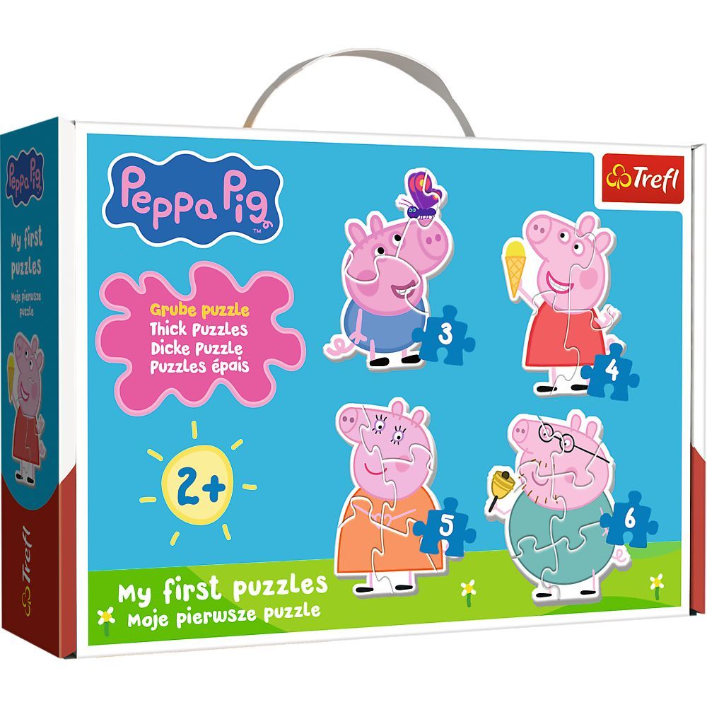 PUZZLE TREFL BABY CLASIC PEPPA PIG PURCELUSUL CLASIC - Imagine 1 [ps:b5ef4b9a-bef3-46af-b5dd-8fb077bfe7a9]