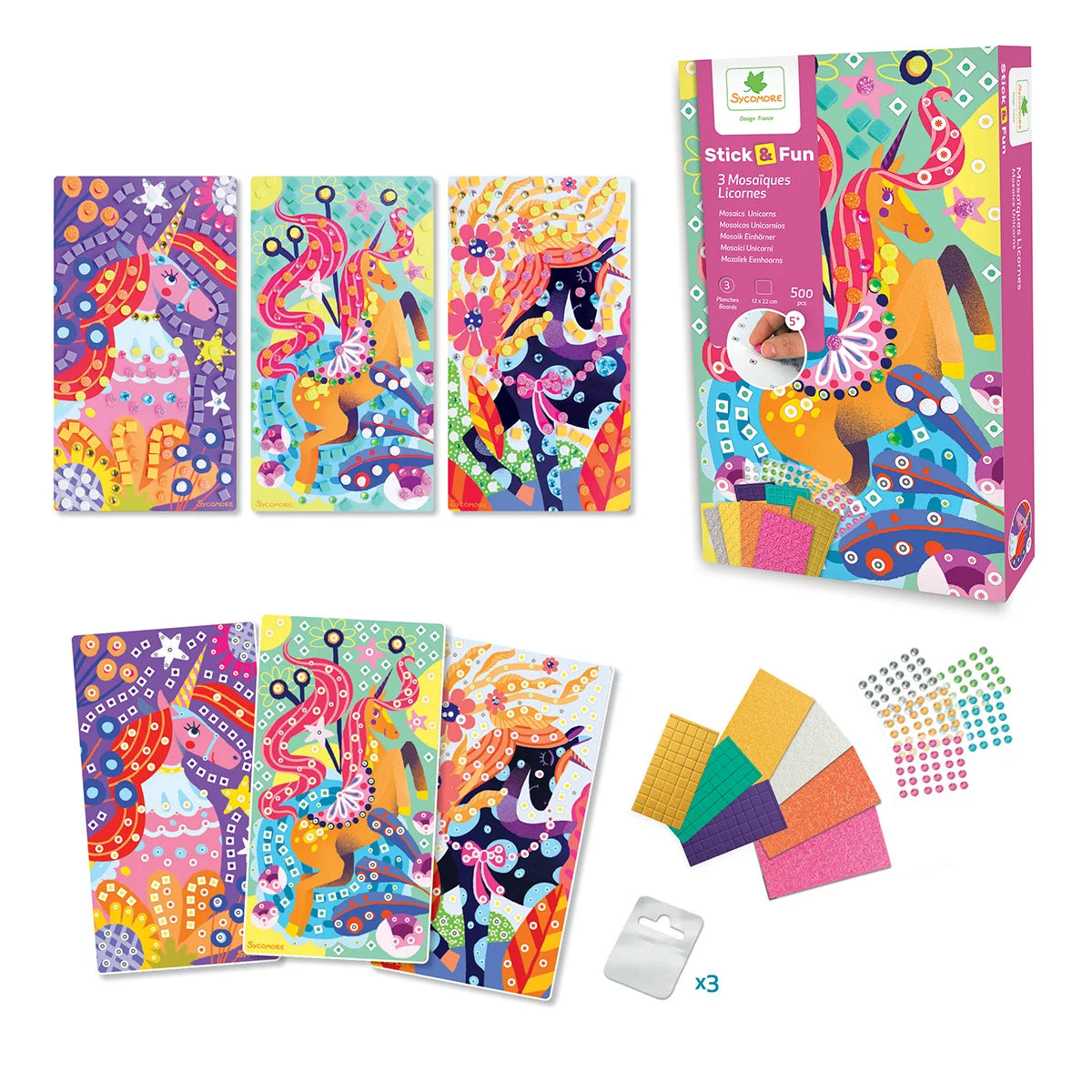 Set Creativ Mozaic Unicorni Sycomore - Jucărie Creativă - Default Title (1) [ps:27f7b595-86d0-48f9-82ac-8be71a97ff1e]