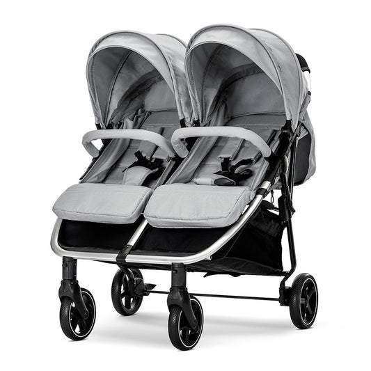 Cărucior Gemeni Lorelli Duo, Aluminiu, Beige - Grey (1) [ps:2905efd4-43e4-47ec-bc3c-14ceca9d7dc1]