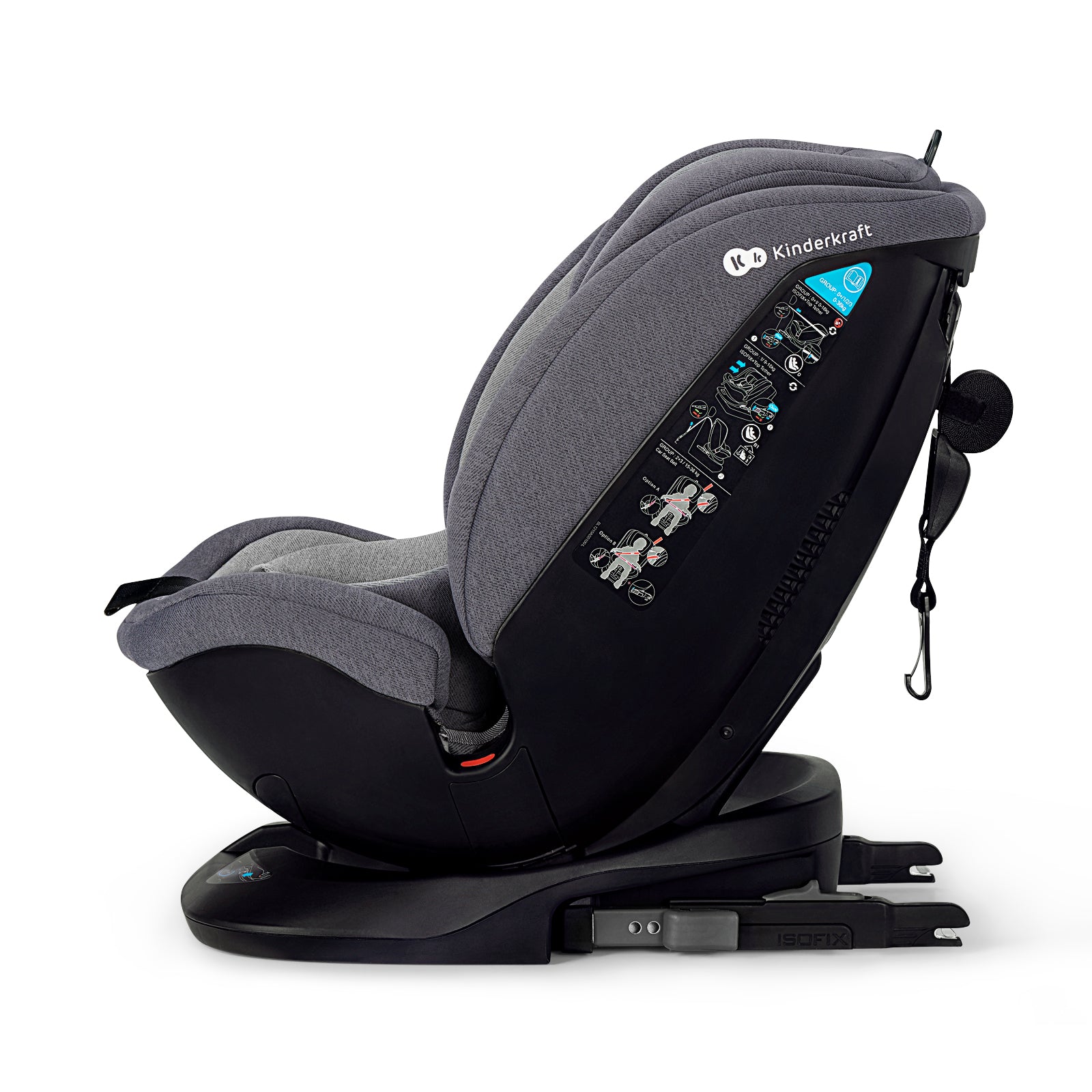 SCAUN AUTO KINDERKRAFT XPEDITION ROTATIV, 0-36 KG, CU - Gri (1) [ps:56b36ea3-cea4-4847-a522-d6ba1770106a]