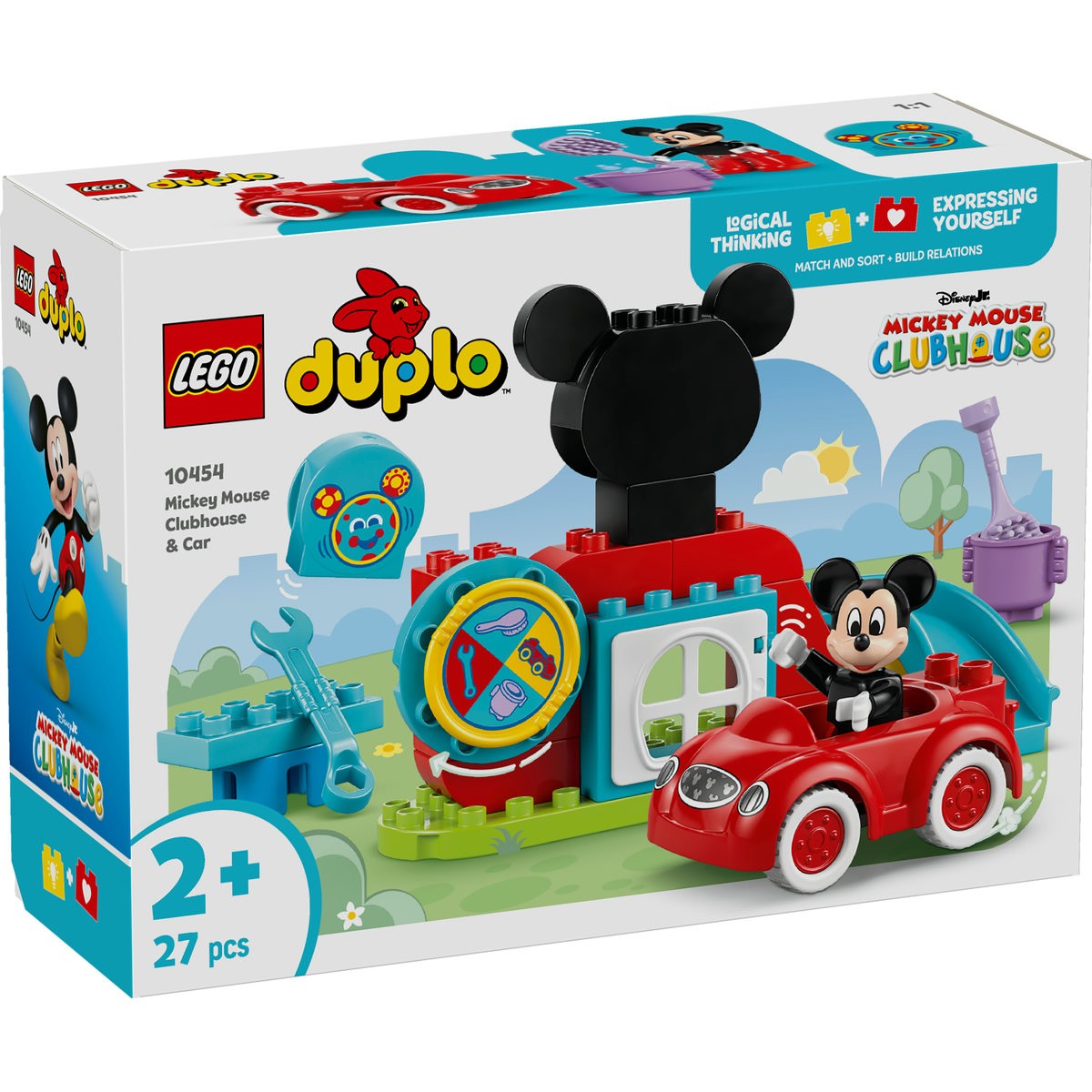 LEGO DUPLO CLUBUL SI MASINA LUI MICKEY MOUSE 10454 - Imagine 1