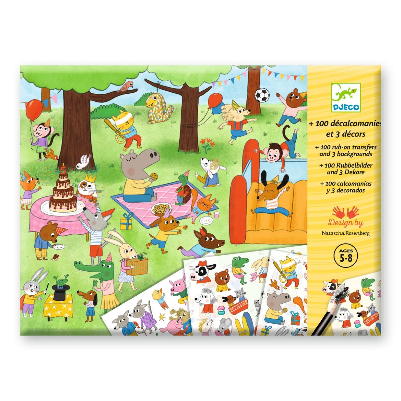 Joc creativ Transferuri cu tematica petreceri, Djeco - Imagine 1 [ps:462dedd6-086b-4171-b2e9-58f4044465cd]