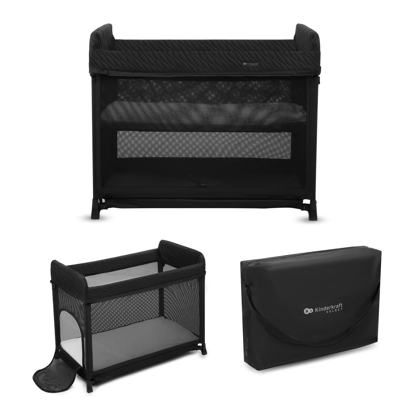 PATUT DE CALATORIE KINDERKRAFT MOON DREAM, BLACK - Negru