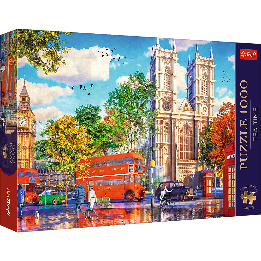 PUZZLE TREFL 1000 PREMIUM PLUS TEA TIME VEDERE DIN LONDRA - Imagine 1 [ps:81b76569-e4db-4994-8292-8e4b12e67098]