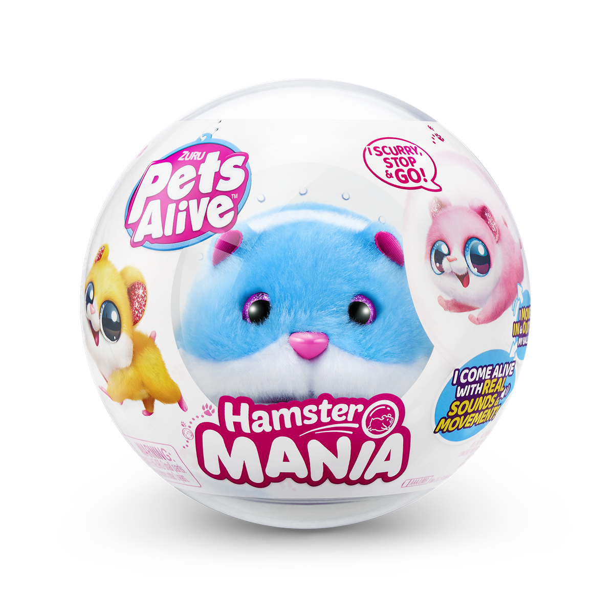 PETS ALIVE, jucarie de plus, Hamster - Imagine 1 [ps:0308a1d3-7865-4266-b540-e708a10986ec]