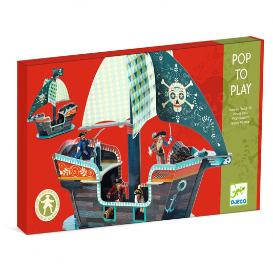 Joc de construit Pop to play Corabia piratilor 3D, Djeco - Imagine 1 [ps:a8c56a31-6e77-4efd-b344-67092985824c]