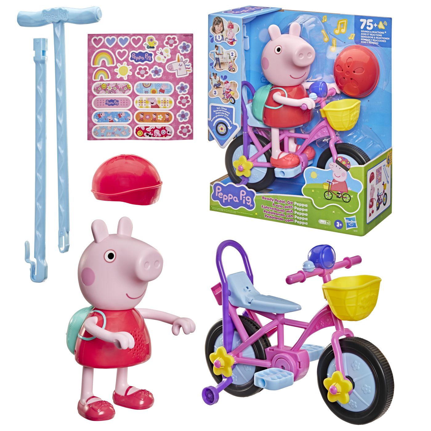 Set Peppa Pig Gata de Pedalat cu Bicicletă - Hasbro - Default Title (1) [ps:24a6cf15-ecb3-47dd-a64f-2b77ef691e5c]