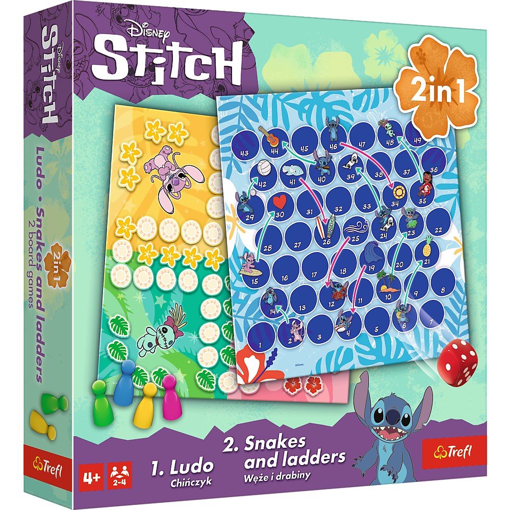 JOC DISNEY STITCH 2IN1 LUDO SI SERPISORI SCARI Trefl - Imagine 1 [ps:2d260b02-b00c-4e20-b861-d2cebade05be]