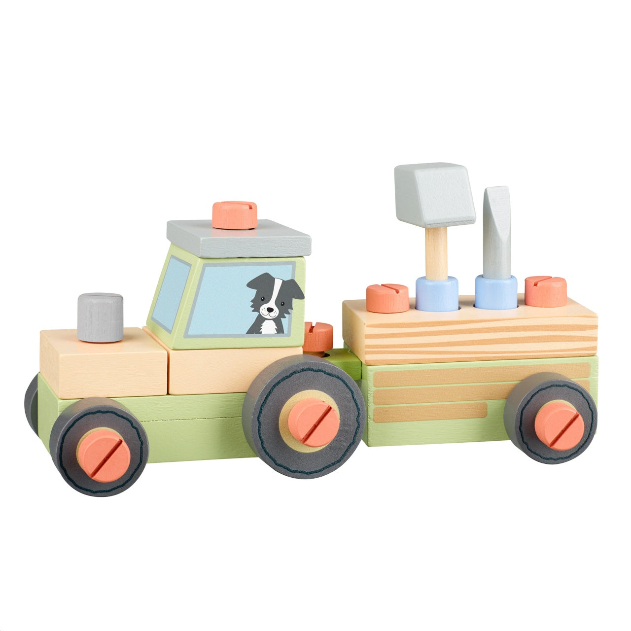 Tractor din lemn de asamblat, Orange Tree Toys - Imagine 1 [ps:693e183c-d31d-44f5-842e-d7c830311013]