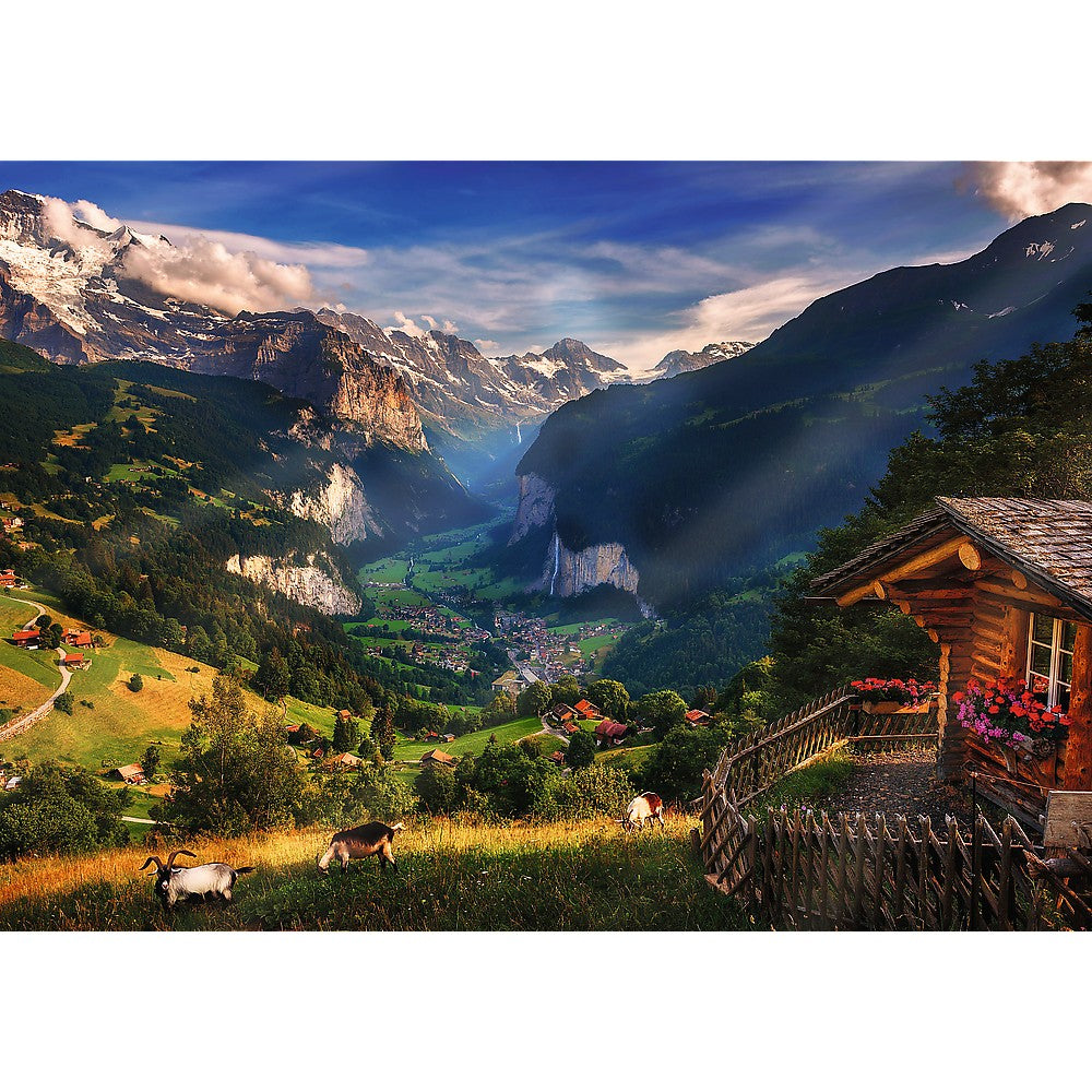 PUZZLE TREFL 1000 PREMIUM PLUS TEA TIME PIATA DE FLORI - Lauterbrunnen (1) [ps:419fb7ee-58db-47c4-aeda-37d051191178]