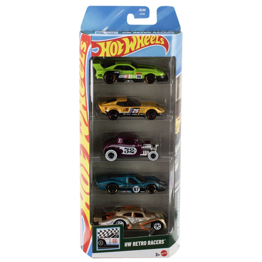 SET 5 MASINI HOT WHEELS HW RETRO RACERS Mattel - Imagine 1 [ps:61f19df0-7f12-4db1-a6d3-68b465580fb7]