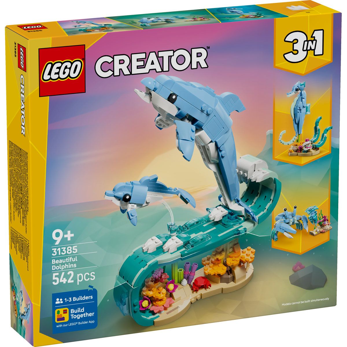 LEGO CREATOR ANIMALE MARINE DELFINI SUPERBI 31385 - Imagine 1 [ps:20be7b3b-1307-49ae-848c-99c014f1795b]