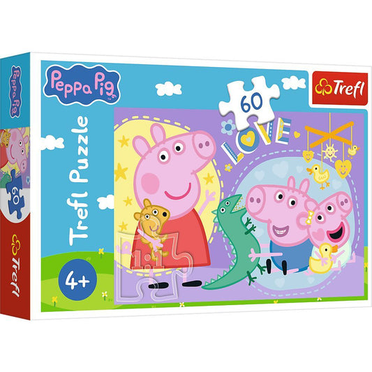 PUZZLE TREFL 60 PEPPA PIG PURCELUSUL FERICIT PEPPA - Imagine 1 [ps:de7db999-b4f4-4b47-8810-b51b72c1a4ec]