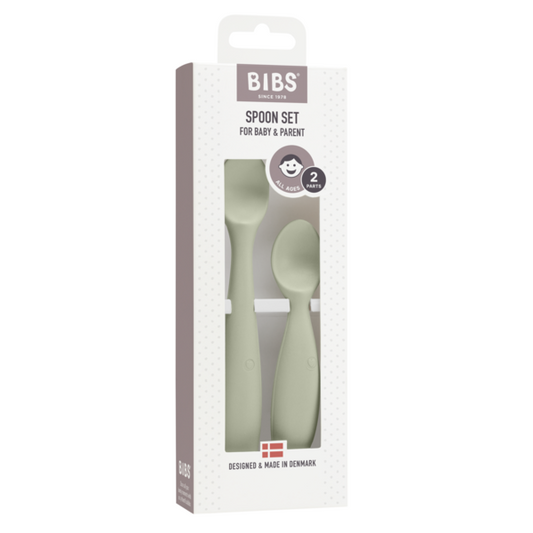 Set 2 Lingurițe BIBS Cloud - Pentru Bebe și Părinte - Sage (1) [ps:5c3c1444-5a61-4aad-87af-fa746a799c15]