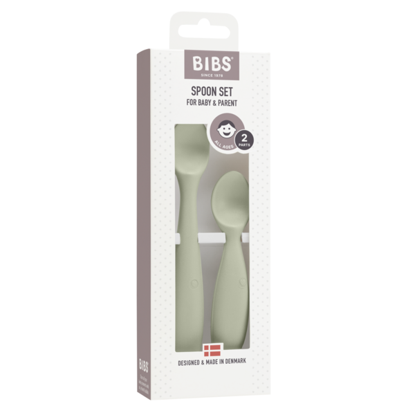 Set 2 Lingurițe BIBS Cloud - Pentru Bebe și Părinte - Sage (1) [ps:5c3c1444-5a61-4aad-87af-fa746a799c15]