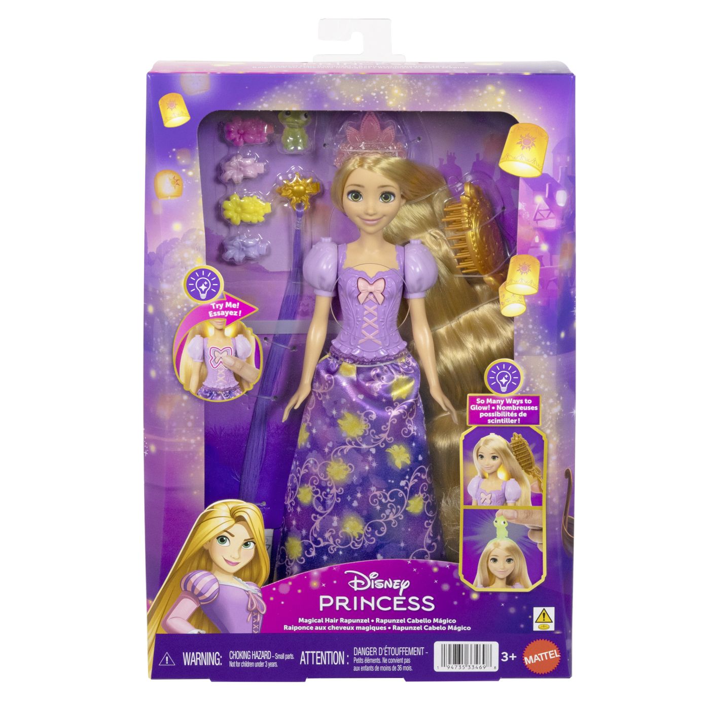 DISNEY PRINCESS SET PARUL MAGIC AL LUI RAPUNZEL CU - Imagine 1