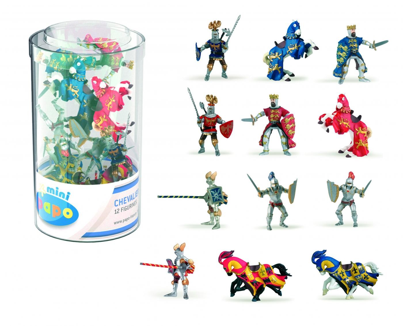 PAPO FIGURINA SET MINI CAVALERI 12 PIESE - Imagine 1 [ps:da211f01-c5fc-4d48-a54e-66630b0bae1f]