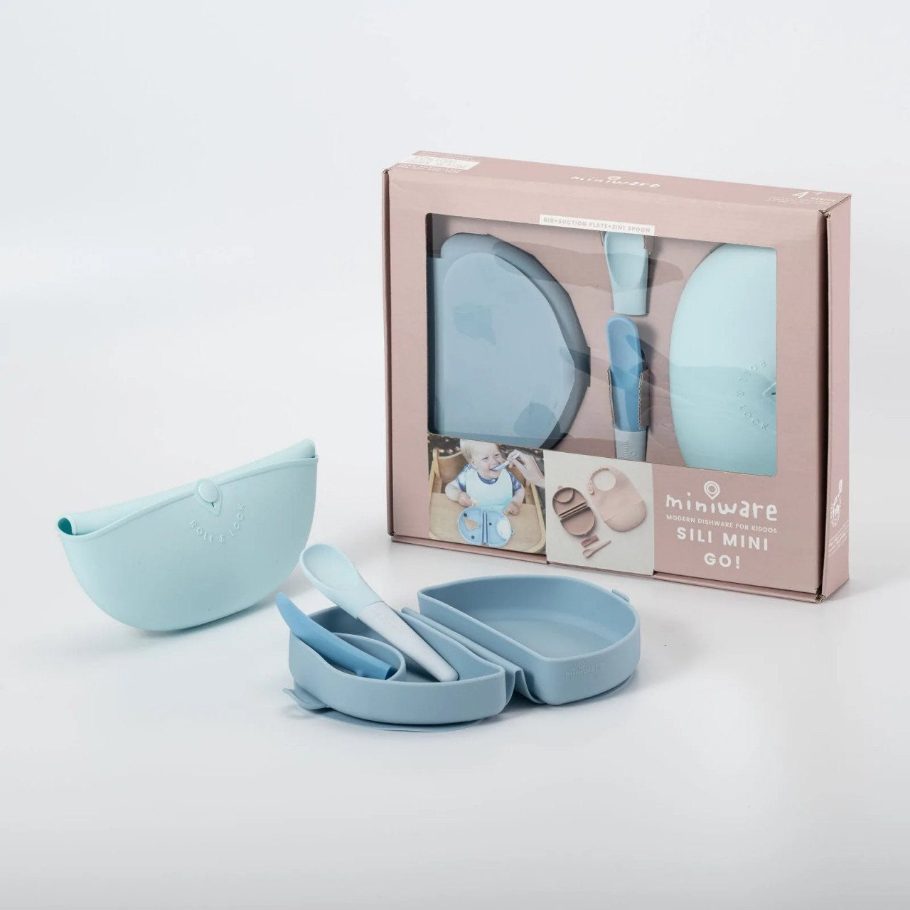 Set diversificare hrana bebelusi Miniware Sili Mini GO, - Imagine 1 [ps:8146572c-b050-4420-b2d3-19a98b515b73]