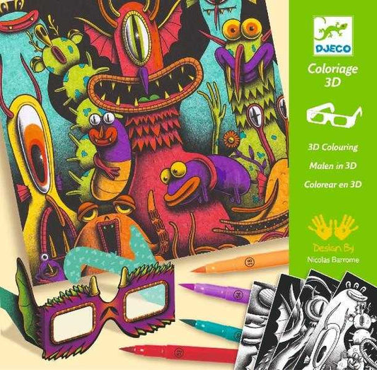 Atelier de colorat 3D Monstruleti simpatici, Djeco - Imagine 1 [ps:b14152cf-7190-4441-8ca7-56e7fb6ede20]