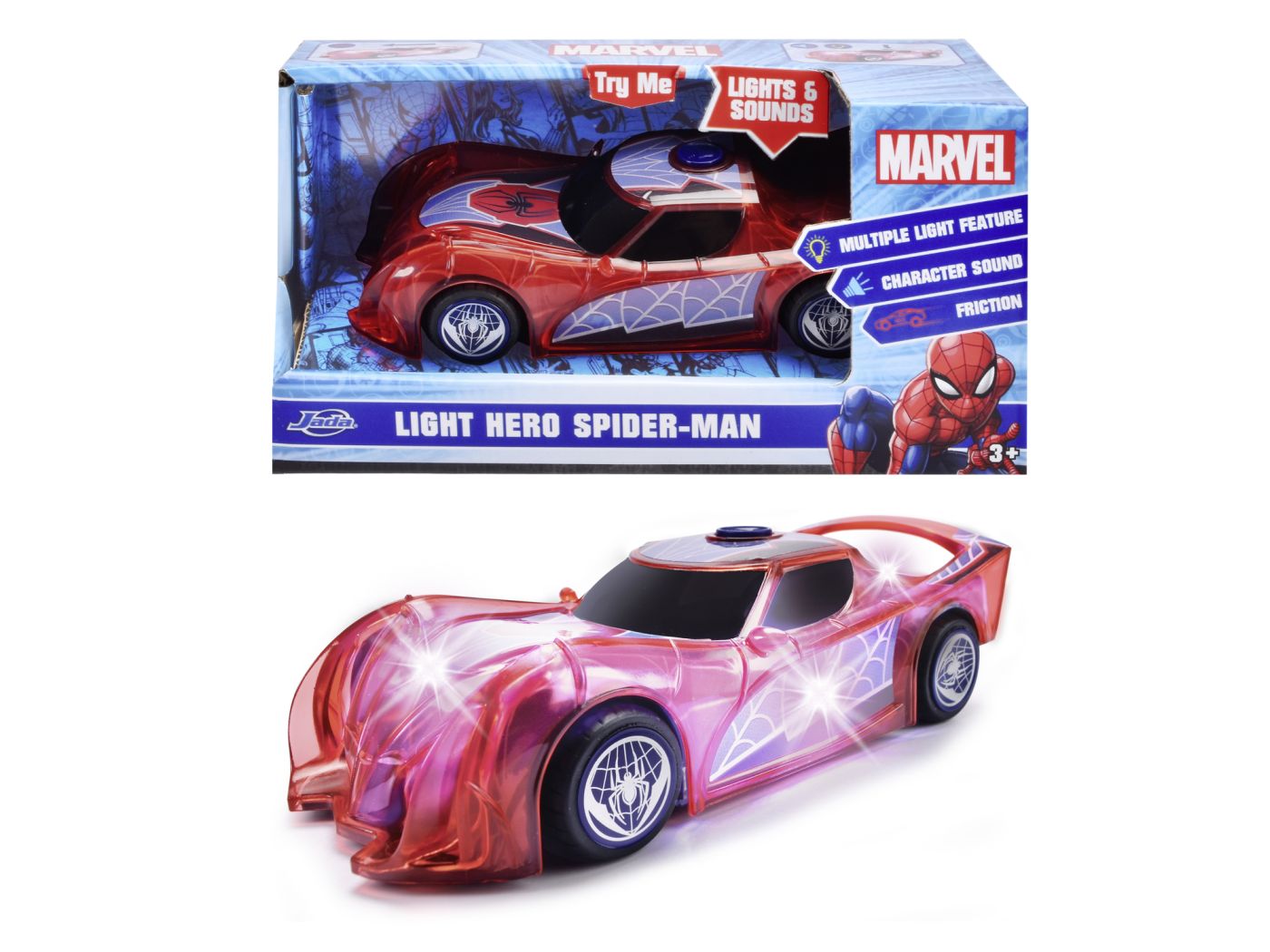 JADA MARVEL MASINUTA LIGHT HERO SPIDER MAN CU SUNETE SI - Imagine 1 [ps:6e467a0a-be2b-4847-b2c7-05682efb9b0d]