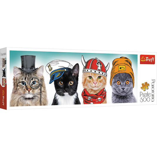 PUZZLE TREFL 500 PANORAMA O ECHIPA FLUFFY - Imagine 1 [ps:eab16eb2-f859-4283-a714-5d4ece8c6123]