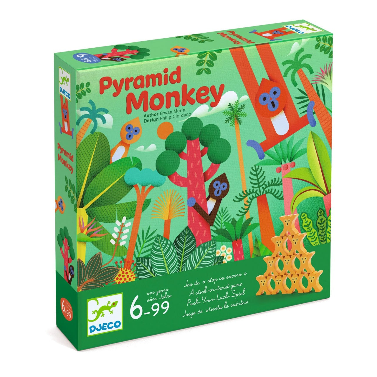 Joc de societate Pyramid Monkey, Djeco - Imagine 1 [ps:08516987-54cb-4450-b943-edb46d47eaad]