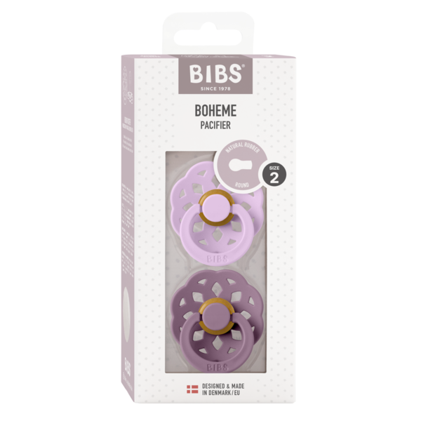 Set 2 Suzete BIBS Boheme Latex, 0 luni, Mauve/Violet Sky - Mauve/Violet Sky (1) [ps:62dfa6fe-ba47-4c55-abdb-6dc00c4f279b]